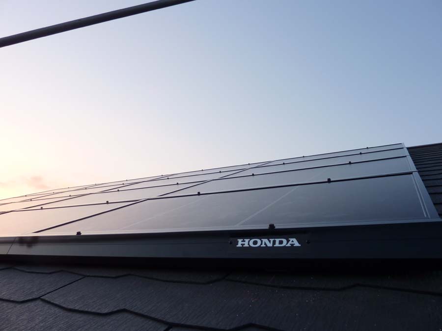 ホンダ太陽光発電システム６ｋｗ設置完了！