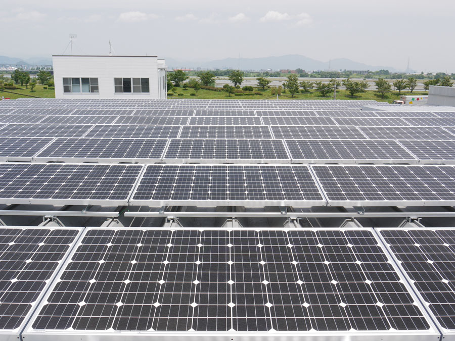 産業用太陽光発電システム３３．８６kw設置工事完了！