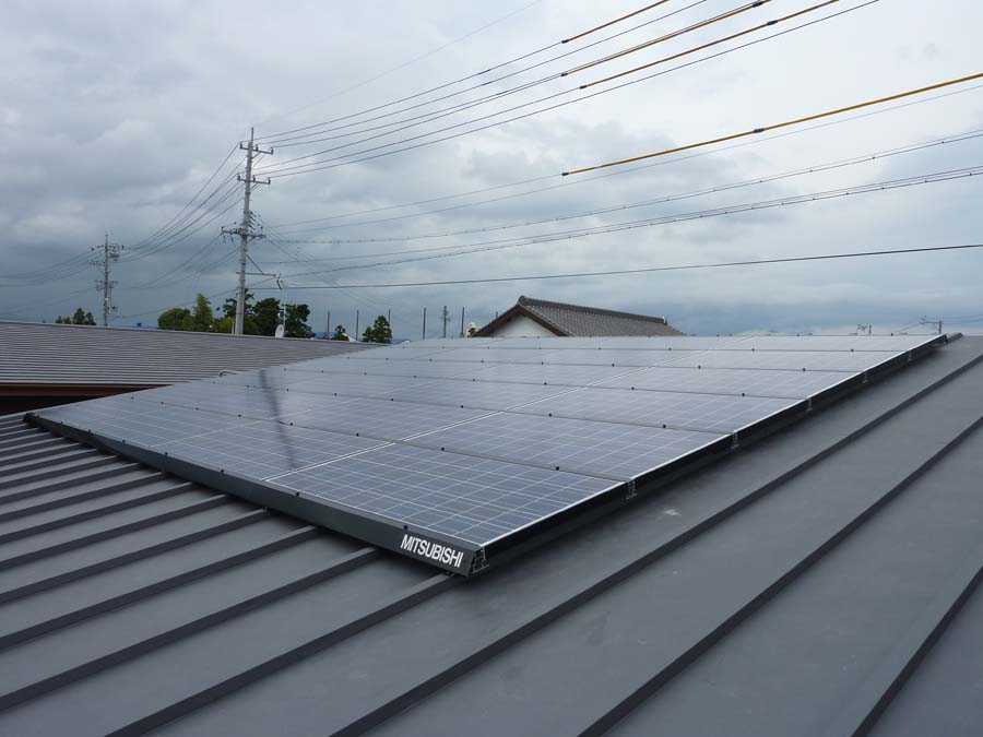 三菱太陽光発電システム設置完了！
