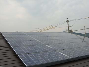 住宅用太陽光発電ｼｽﾃﾑ設置完了！