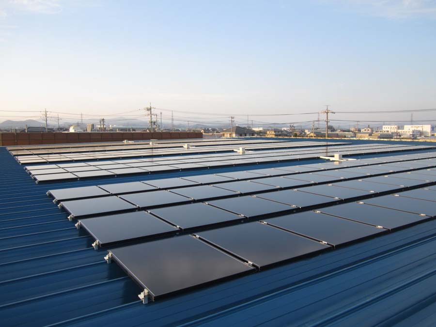 ソーラーフロンティア製太陽光発電システム５０kw施工中！