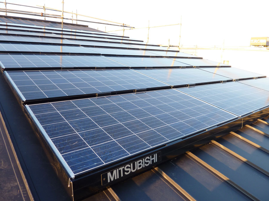 焼津市内三菱太陽光発電システム施工完了！