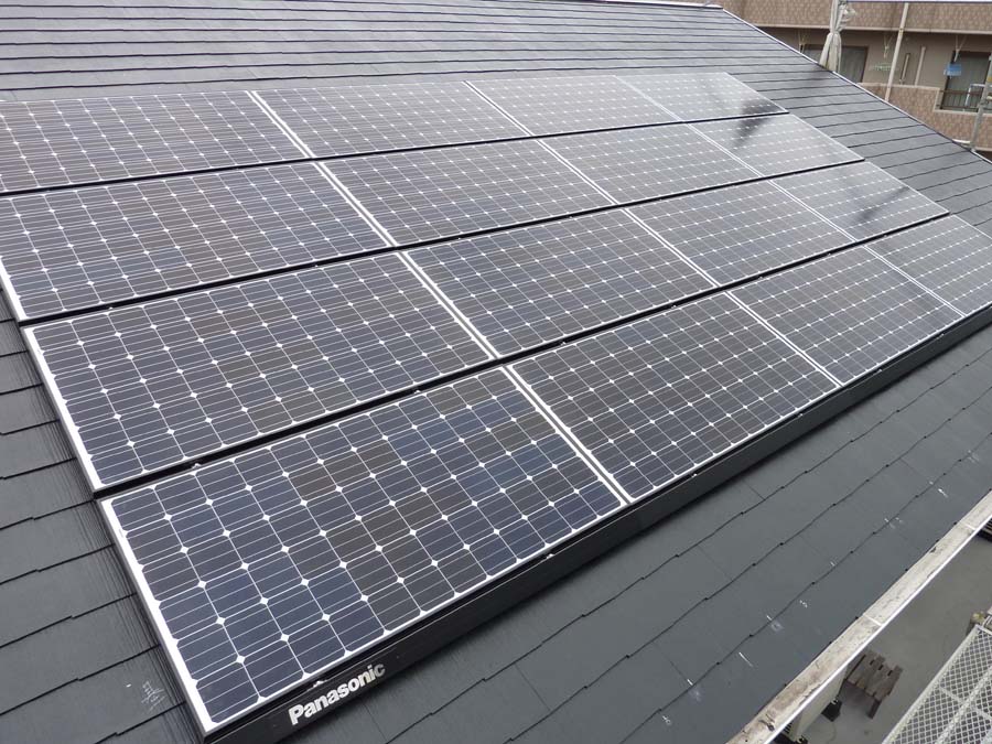 パナソニック太陽光発電システム設置工事完成！